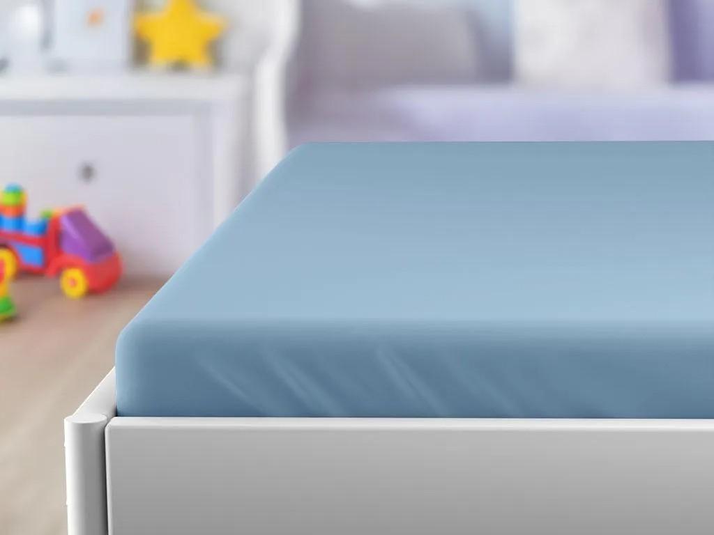 Jersey-Babybettlaken, hellblau, 70 x 140 cm