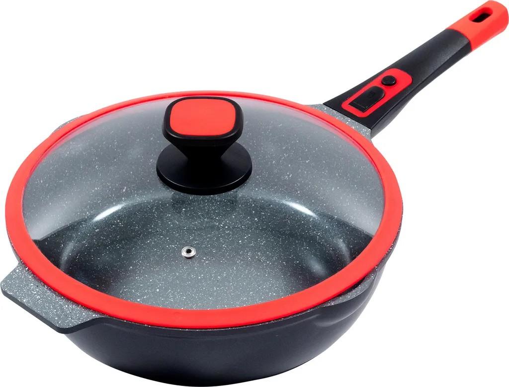 Ø28cm Bratpfanne ca. 8.5 cm hoch KING® Click-Grip Aluguss 
