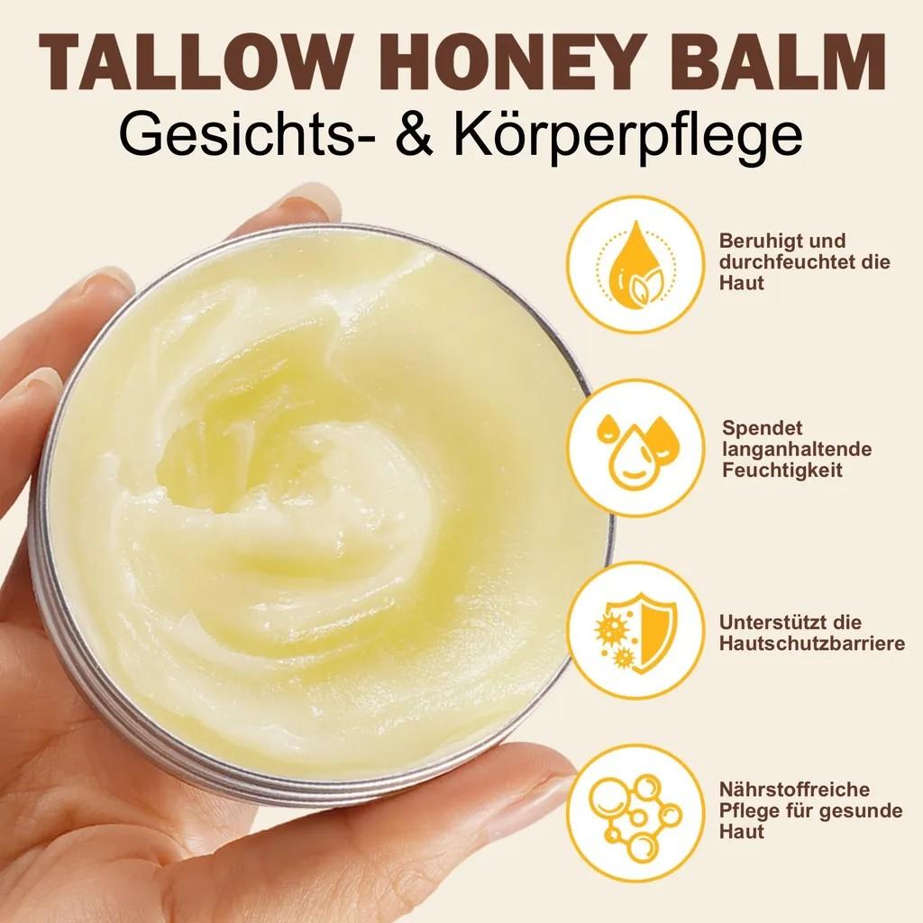 Rindertalg Honig Beef Tallow Gesicht Creme Hautpflege Balsam 1x 100g
