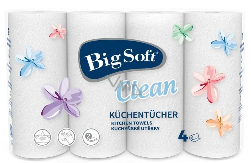 4 Rollen á 50 Blatt Küchenrolle Big Soft
