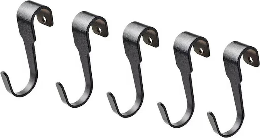 HULTARP Ikea Haken für Küchen Wandleiste, schwarz, 7 cm (5er Pack)