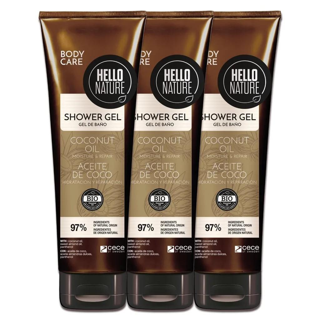 Duschgel mit Kokosöl BIO Sanfte Reinigung & Pflege 3x 250ml