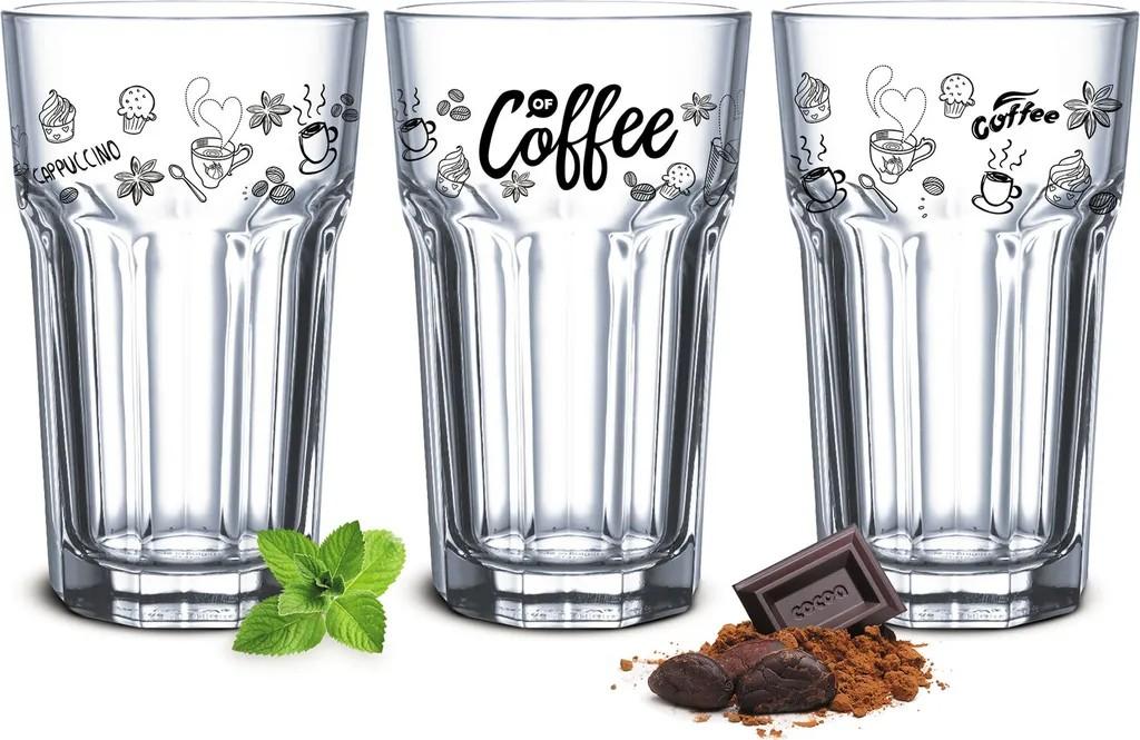 6 Kaffeegläser 300ml & 6 Löffel