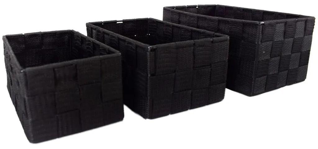 3er-Set geflochtene Aufbewahrungsboxen