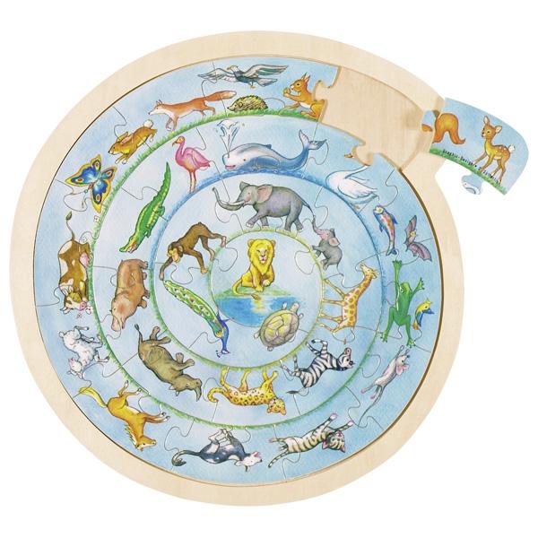 Einlegepuzzle Tierkreis