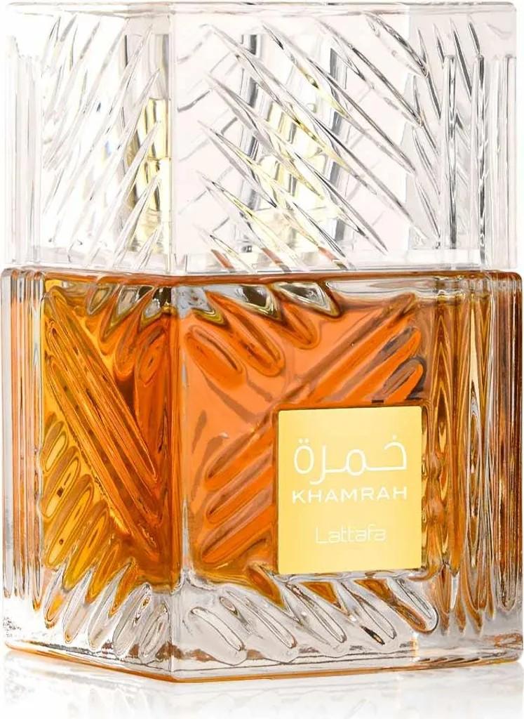 Lattafa Khamrah, Unisex, 100 ml, Flüssiges Parfüm, Cognac, Tonka Bean, Cinnamon 
