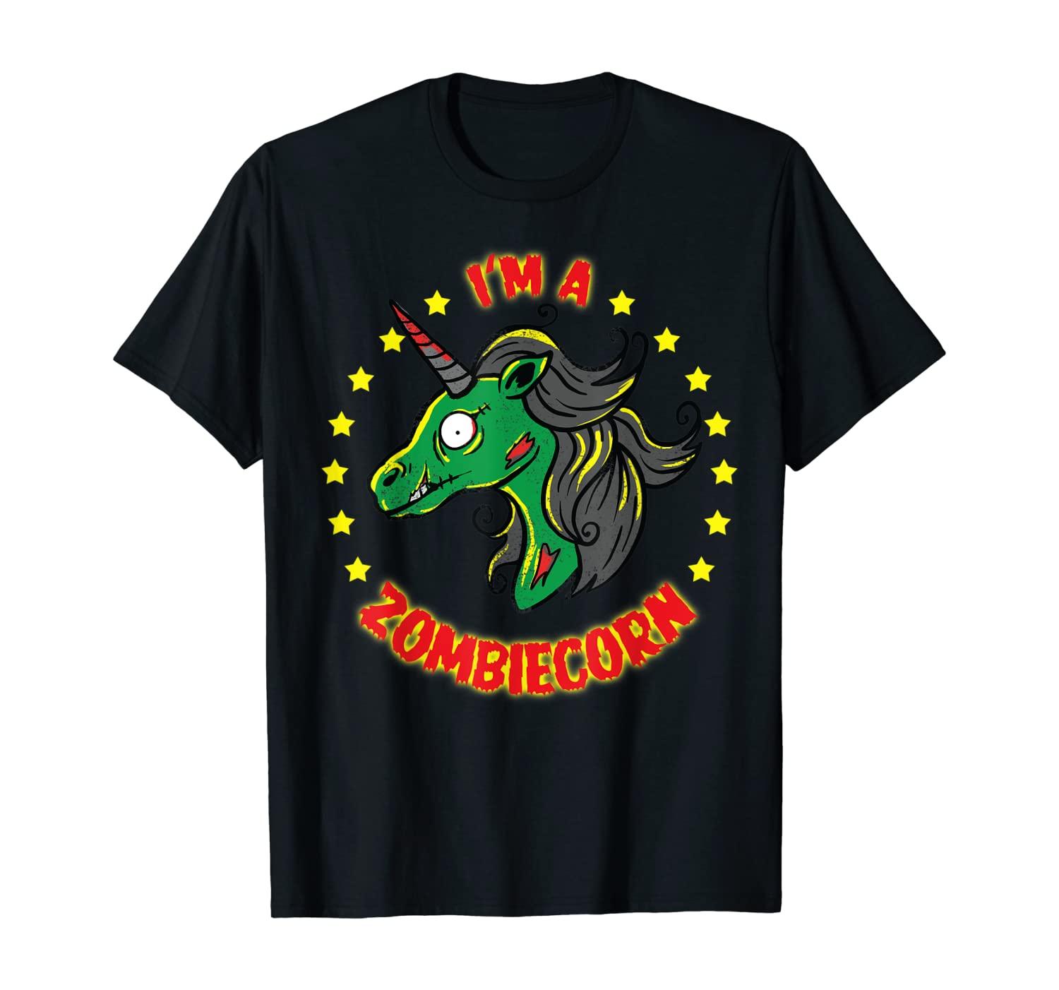 Zombiecorn Zombie Unicorn Böses Einhorn Halloween Kostüm T-Shirt
